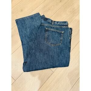Men’s Land’s End Relaxed Fit Jeans Size 46 Blue Denim 38 Outseam